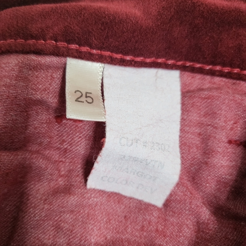 L'AGENCE Women's High Rise Jeans in Burgundy - Picture 8 of 8